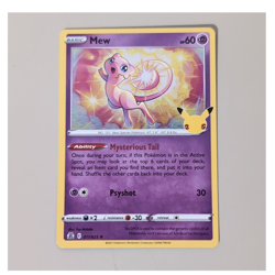 Pokemon Mew 011/025 Celebrations Holo Rare Promo English 2021 Mysterious Tail - Image 1
