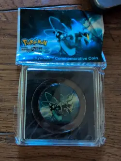 Pokemon Black 2 Black Kyurem Commemorative Coin Sealed - Image 1
