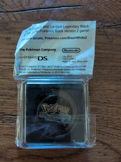 Pokemon Black 2 Black Kyurem Commemorative Coin Sealed - Image 2