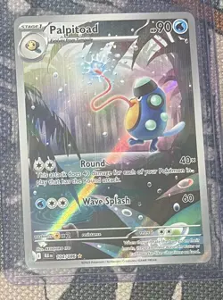 Pokemon Palpitoad #104/086 English Black Bolt Illustration Rare Full Art - Image 1