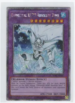 #RA03-EN231 2024 Quarter Century Bonanza Elemental Hero Absolute Zero Platinum - Image 1