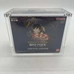 One Piece TCG OP-01 Romance Dawn Booster Box SEALED WHITE BOTTOM w/Acrylic EN - Image 1