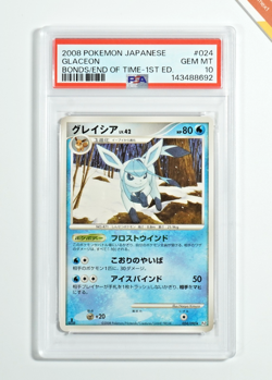 Pokemon PSA 10 Glaceon #024 1st Edition Bonds To The End Of Time 2008 Japanese - Image 1
