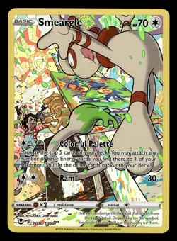 Smeargle TG10/TG30 Trainer Gallery Silver Tempest Pokemon Card - Image 1
