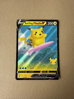Pokemon Celebration Pikachu Card Lot Of 5. Flying Surfing V VMAX Pikachu Cards 1 - Image 4