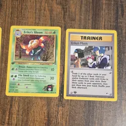 Pokemon TCG Gym Heroes 3-Card Lot - Erika's Oddish/Gloom/Maids 1st edition - Image 3