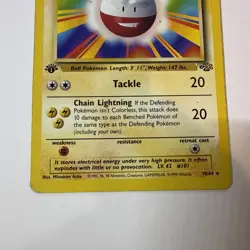 Pokemon TCG Card - Electrode Jungle 18/64 Rare 1st Edition Misprint Error - Image 3