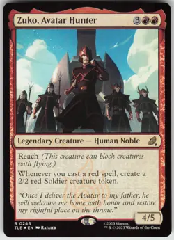 MTG Zuko Avatar Hunter Foil NM Avatar The Last Airbender: Eternal Magic 246 - Image 1