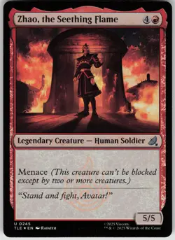 MTG Zhao the Seething Flame Normal NM Avatar Last Airbender Eternal Magic 286 - Image 1