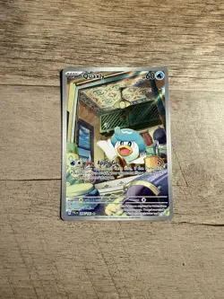 Pokemon Quaxly Card Paldea Evolved Illustration Rare 206/193 - Image 3