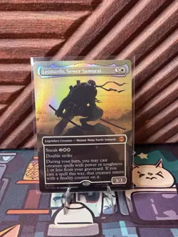 Leonardo, Sewer Samurai (Borderless) Teenage Mutant Ninja Turtles Foil - Image 1