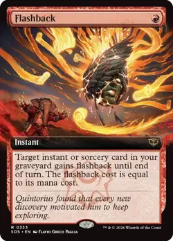 Flashback Extended Art Secrets of Strixhaven NM MTG - Image 1