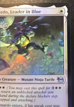 Leonardo, Leader In Blue 0016 Foil Uncommon Teenage Mutant Ninja Turtles MTG - Image 3