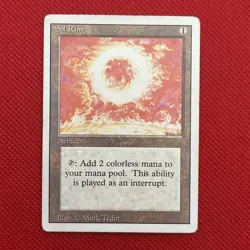 MTG “Sol Ring” Revised Edition (3ED) Uncommon Artifact #274 LP/EX *Ships Free** - Image 1