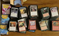 Mtg Magic The Gathering Vintage Collection Lot + Dragon Shield Sleeves - Image 1