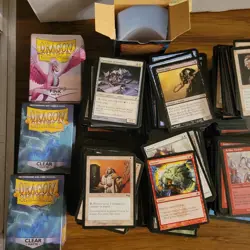 Mtg Magic The Gathering Vintage Collection Lot + Dragon Shield Sleeves - Image 2