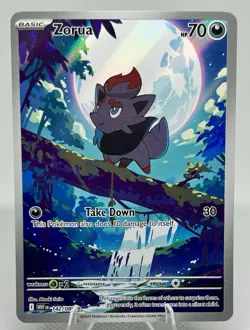 Pokemon Zorua Illustration Rare 142/086 Basic Beast Sv: White Flare Holo English - Image 1