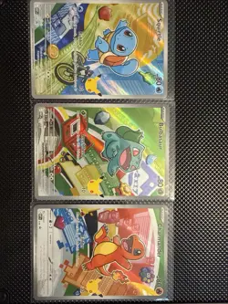 Pokemon First Partner Kanto Starters Bulbasaur, Charmander, Squirtle - Image 1