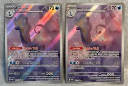 (2) Pokemon TCG Aurorus Holo Illustration Rare Perfect Order 092/088 x2 Both Wow - Image 1