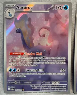 (2) Pokemon TCG Aurorus Holo Illustration Rare Perfect Order 092/088 x2 Both Wow - Image 2