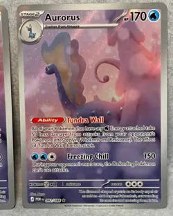 (2) Pokemon TCG Aurorus Holo Illustration Rare Perfect Order 092/088 x2 Both Wow - Image 3