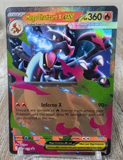 Mega Charizard X ex 029 Holo Promo ME: Mega Evolution Promo Pokemon Holo NM - Image 1