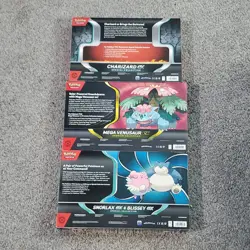 Pokemon TCG Special Collection Box Lot (3) Charizard Venusaur Snorlax - Image 2