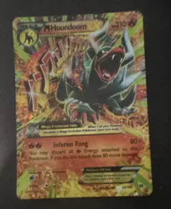 Pokemon Company M Houndoom EX 22/162 Breakthrough Full Art Holo 210 HP - Image 1