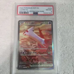 2024 Pokemon Surging Sparks Latias Ex 239/191 SIR PSA 8 NM-MT - Image 1