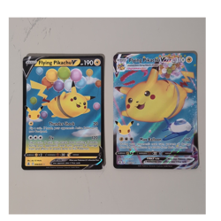 Pokemon TCG Celebrations Flying Pikachu V 006/025 & VMAX 007/025 Holo Near Mint - Image 1