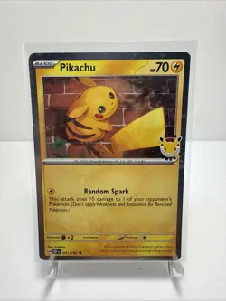 Pikachu 051/162 Pokemon Day 2026 - Anniversary Stamped NM #3 - Image 1