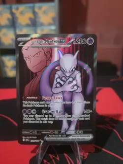 Pokemon TCG Team Rocket's Mewtwo ex 213/182 Sv10 Destined Rivals Ultra Rare Holo - Image 1