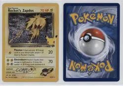 Rocket's Zapdos (Gym Challenge) Holo Pokemon Celebrations Classic Collection - Image 3