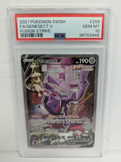 2021 Pokemon SWSH #255 FA/Genesect V Fusion Strike PSA 10 - Image 1
