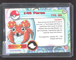 1999 Topps Pokemon TV Animation Paras #46 - Image 2