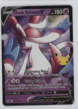 Dark Sylveon V (Celebrations Collection) Pokemon Sword & Shield Black Star - Image 1