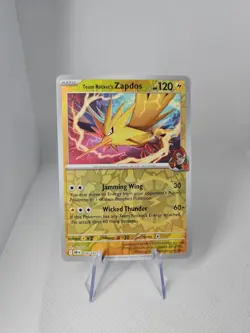Team Rocket's Zapdos Reverse Holo Near Mint Destined Rivals Pokemon TCG - Image 1