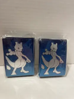 7x Pokemon Go Card Sleeves Mewtwo Alolan Vulpix Steam Siege Lunala - Image 2