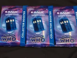 Lot Of 3 Doctor Who Magic The Gathering Universes Beyond Booster Pack - Image 1