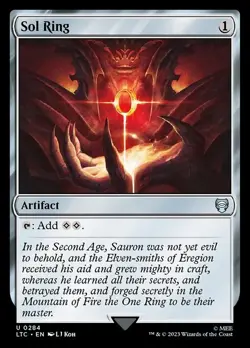 Sol Ring Commander: the Lord of the Rings: Tales of Middle-Earth MTG Magic - Image 1