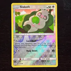Slakoth 167/236 Pokemon Unified Minds Sun & Moon Reverse Holo Common NM - Image 1