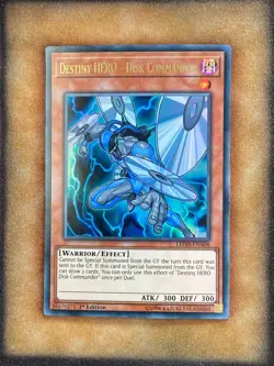 Yugioh Destiny HERO - Disk Commander LEHD-ENA08 Ultra Rare 1st Ed NM - Image 1
