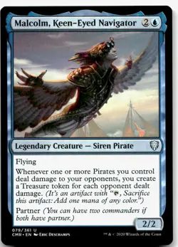 Malcolm, Keen-Eyed Navigator, Commander Legends #79 MTG - Image 1