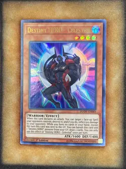 Yugioh Destiny HERO - Celestial DUOV-EN069 Ultra Rare 1st Ed NM - Image 1