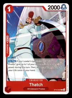 Thatch ST15-004 Common Starter Deck 15: RED Edward.Newgate One Piece Near Mint - Image 1