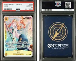 2025 ONE PIECE JAPANESE EB03-EXTRA BOOSTER -HEROINES EDITION- #053 NAMI PSA10 - Image 3