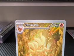 Pokemon TCG Obsidian Flames Ninetales Holo Full Art Card 199/197 - Image 3