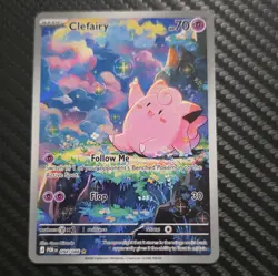 Pokemon Clefairy 094/088 Illustration Rare Holo Basic Psychic 70 HP Card 151 - Image 1
