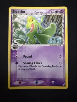 Pokemon Treecko Delta Species Holo Stamped Card 68/100 EX Crystal Guardians NM - Image 1