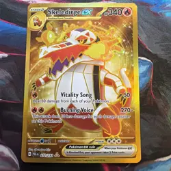 Pokemon Skeledirge EX TCG Holo Hyper Rare Card Paldea Evolved 272/193 - Image 1